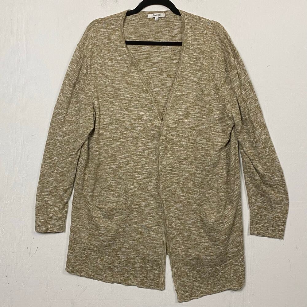 Madewell Summer Ryder Cozy Open Front Longline Cardigan Sweater Size XXL